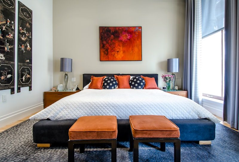 Beautifully clean, guest-ready short-term rental bedroom — Quality Turn cleaning service in Texas